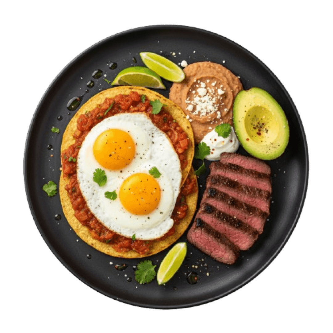 HUEVOS RANCHEROS STEAK & EGGS 