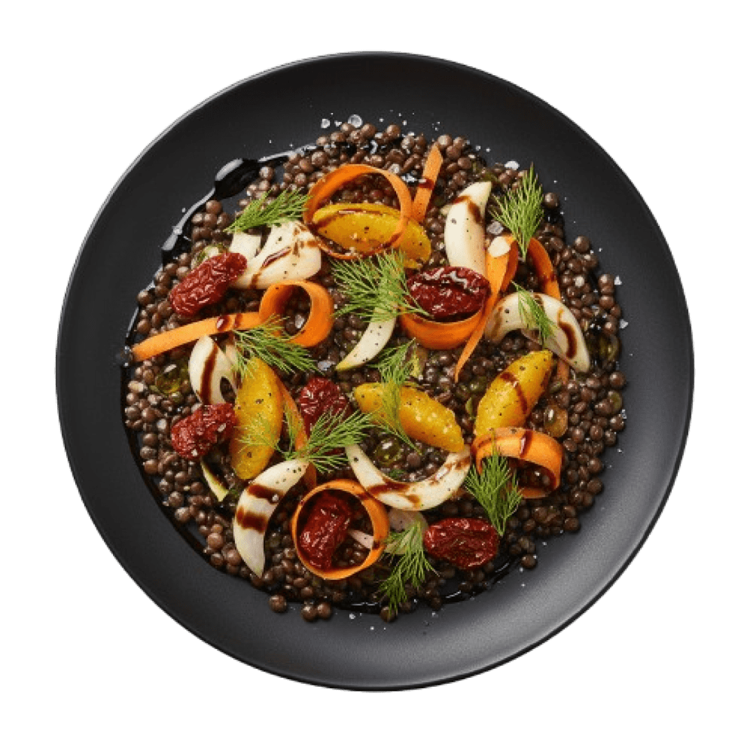 BELLUGA LENTIL SALAD 